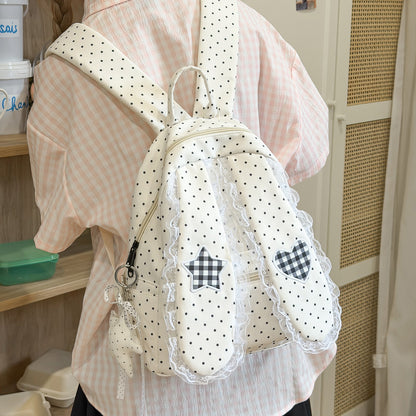 Verspielte Pünktchen Crossbody Tasche