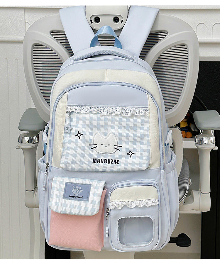 Niedlicher Charakterdesign Multi-Taschen Schulrucksack
