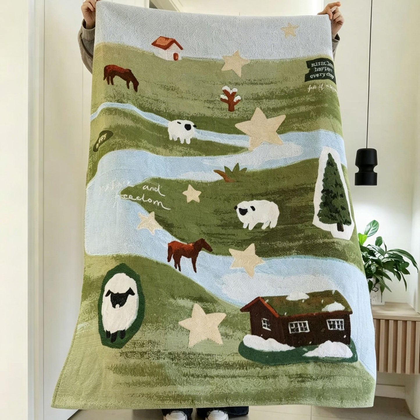 Dekorative Kuscheldecke