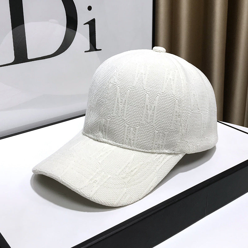 Damen Texturierter Stoff Baseballcap Brehn