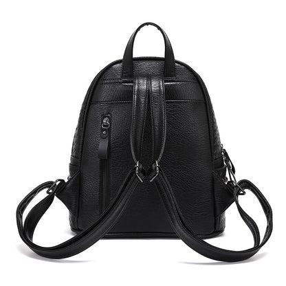 Nieten-Leder-Rucksack Brehn