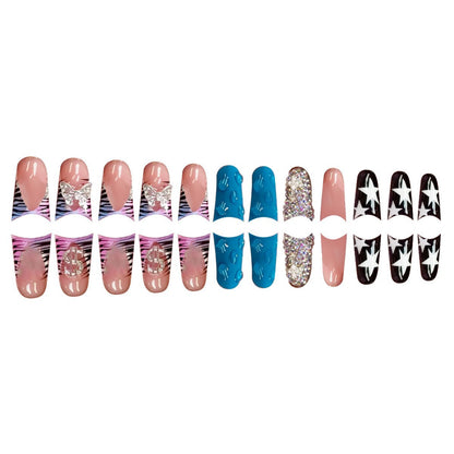 Glamorous 3D Press-On Nagelset Brehn
