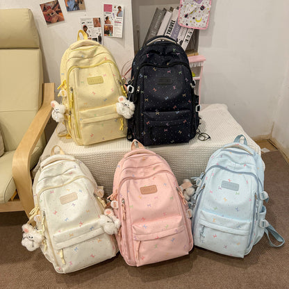 Stylischer Schulrucksack mit lustigen gemusterten Akzenten Brehn