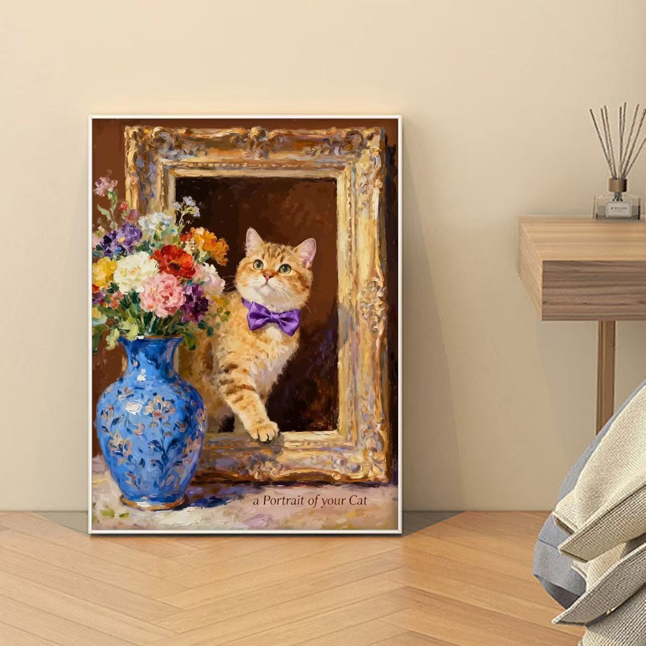 Dekorative katzenmotivierte Kunstdruck Brehn