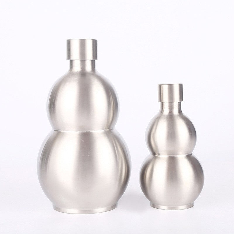 Damen Edelstahl-Wasserflasche mit trendigem Leder-Gurt Brehn
