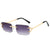 Damen futuristische Sonnenbrille mit innovativem Gestell und witterungsbeständigen Gläsern Brehn