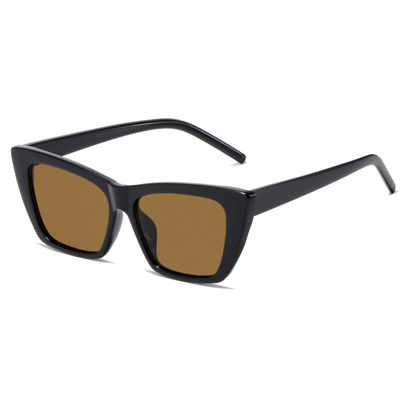 Damen trendige oversized Sonnenbrille mit innovativem transparentem Rahmen Brehn
