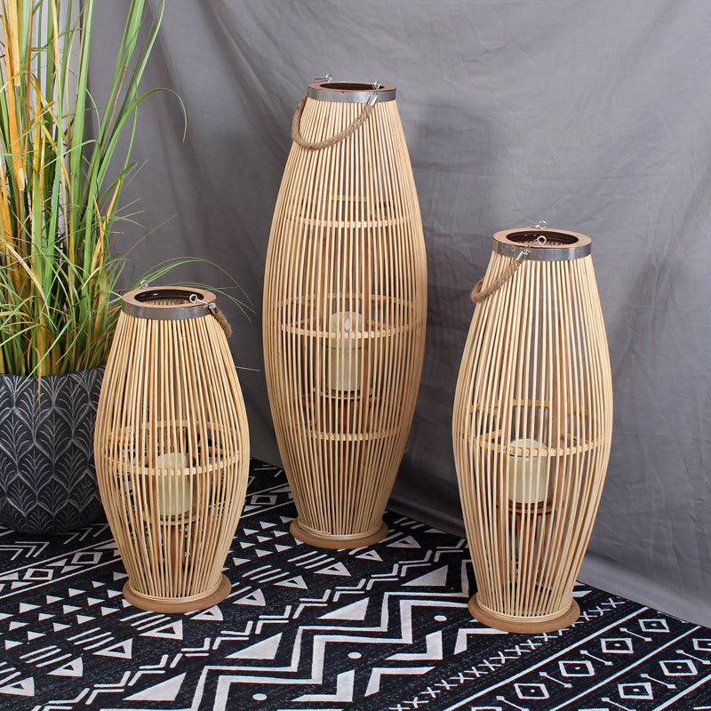 Elegante Rattan-Laterne Brehn