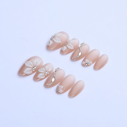 Elegantes Blumennagelkunst-Set Brehn