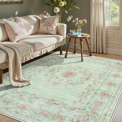 Vintage Floral Pattern Teppich