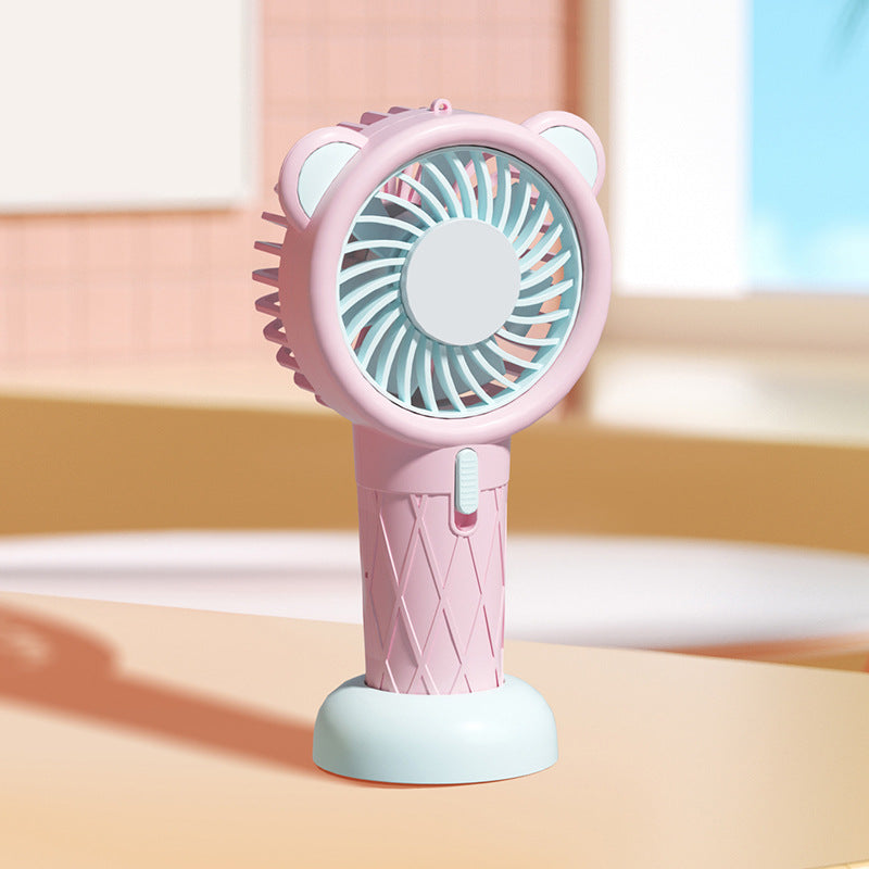 Damen Tragbarer Mini-Ventilator mit verspieltem Tierdesign Brehn