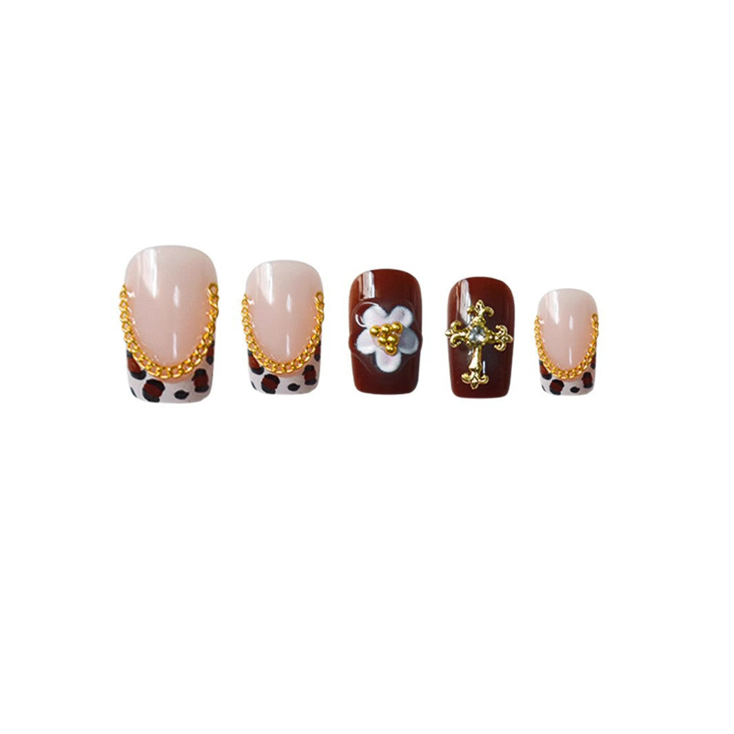 Elegante 3D Blumen Nagelkunstverlängerungen Brehn