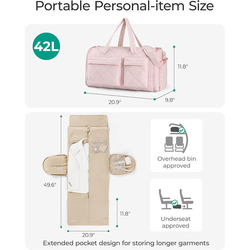 Elegante Reisetasche mit Feuchtigkeitsbeständigem Innenfach Brehn