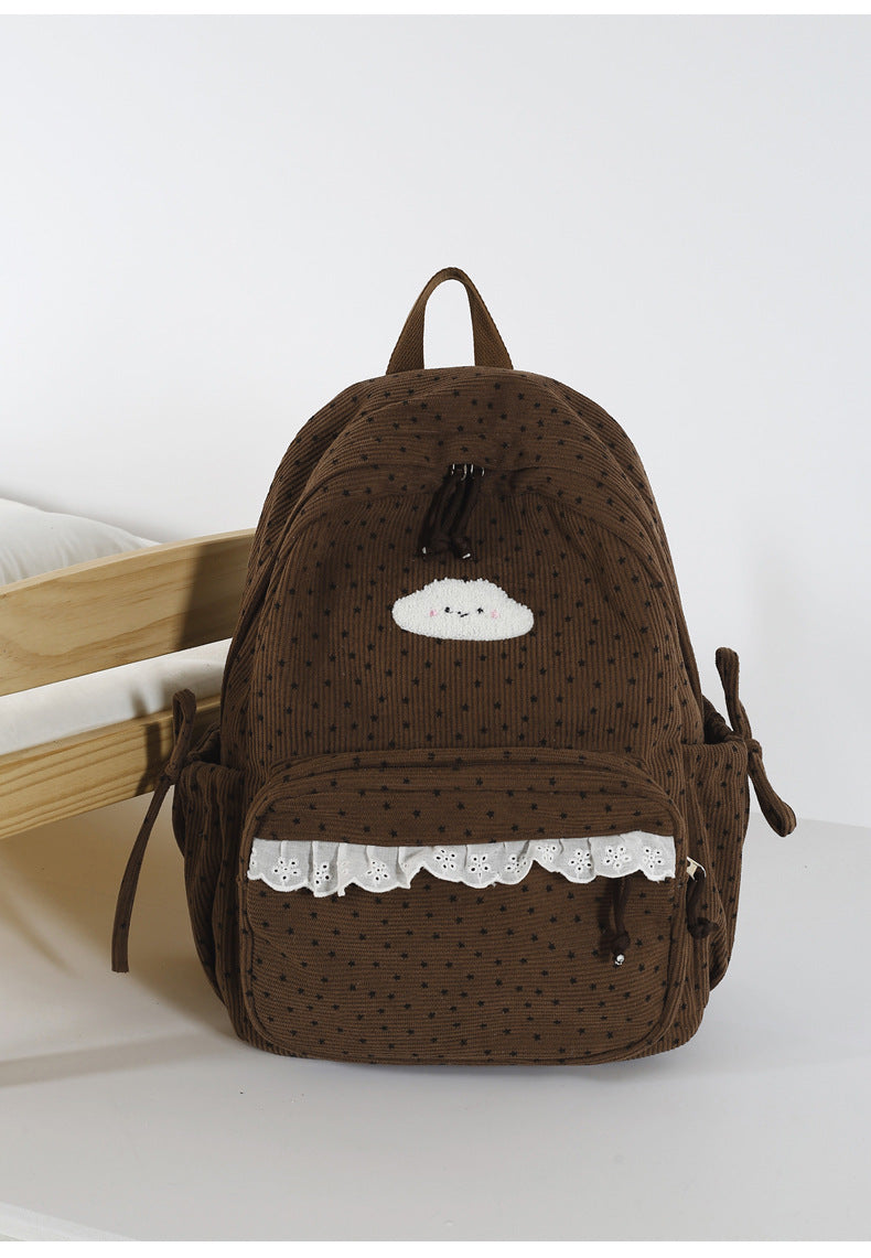 Adorable Sternen-Print Mini Schulrucksack