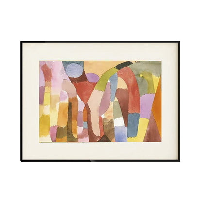 Abstrakte Aquarell Kunstdruck
