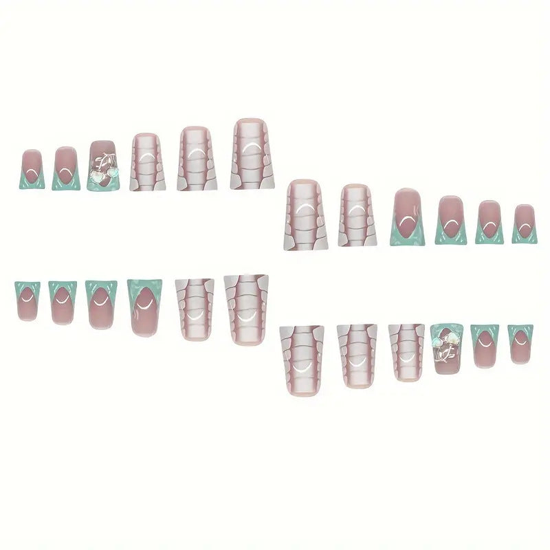 Künstlerische 3D-Nagelkunstverlängerungen Brehn