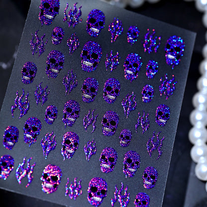 Glänzende Krone Nagelkunst Aufkleber