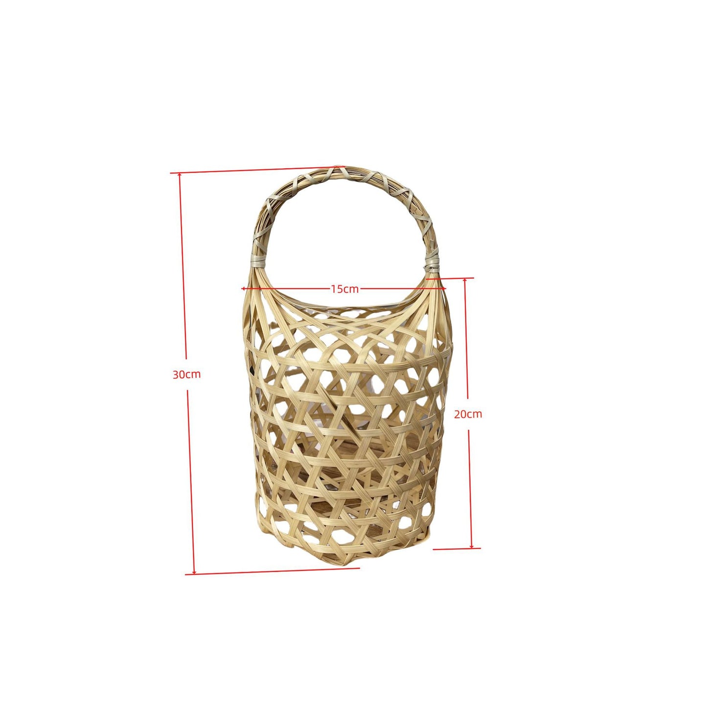 Damen geflochtener Aufbewahrungskorb mit strukturiertem Design Brehn
