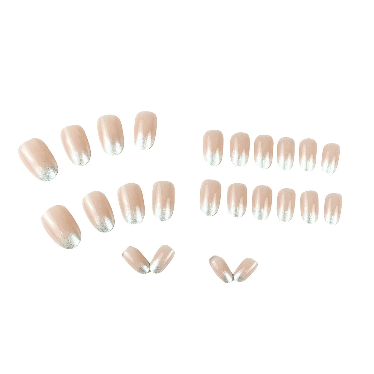 Elegante Ombre Nagelkunst Verlängerungen Brehn