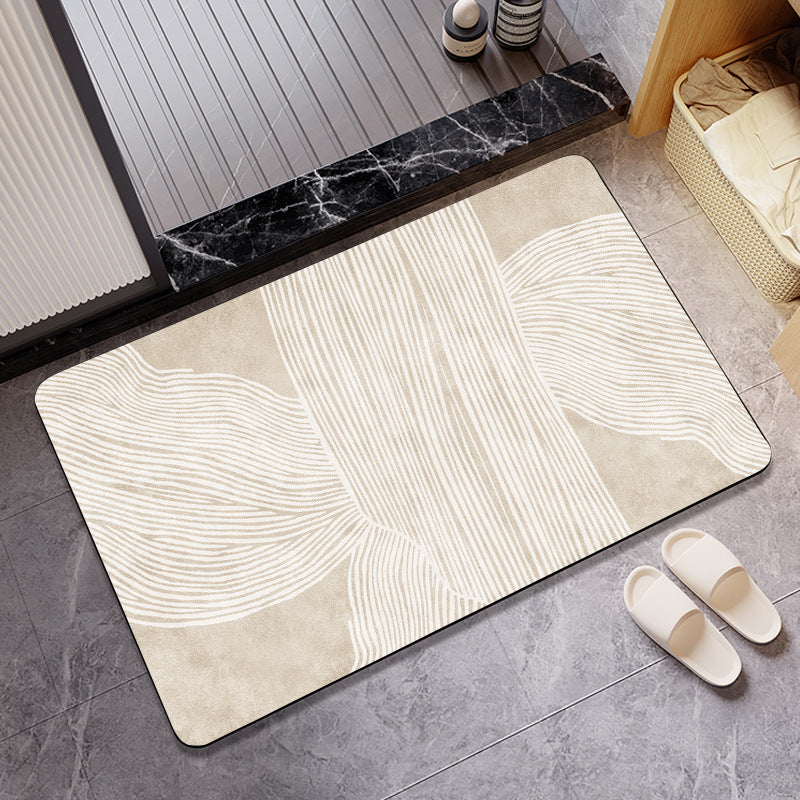 Texturiertes abstraktes Design Badezimmermatte Brehn