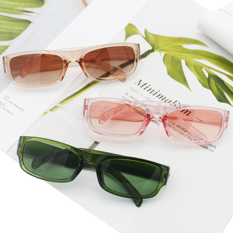 Damen modische Sonnenbrille im stylischen Rechteckdesign Brehn