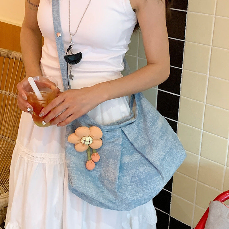 Stylische Blumenhandtasche