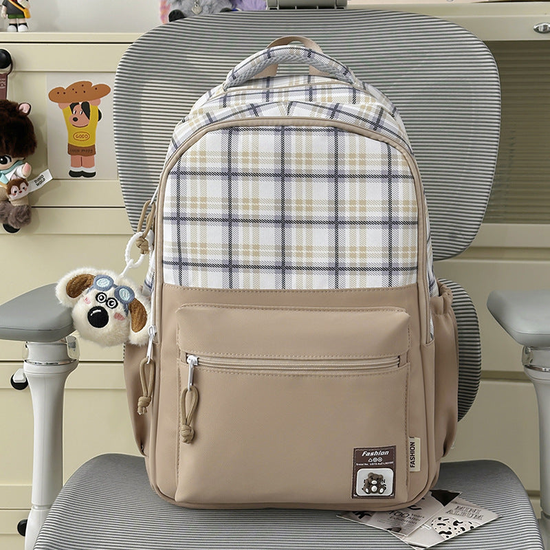 Stylischer moderner gestreifter Rucksack