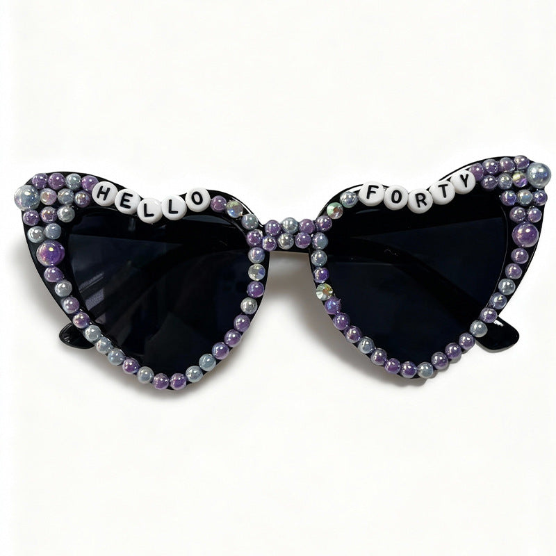 Glamouröse herzförmige Brautsonnenbrille Brehn
