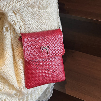 Texturierte Mini-Handtasche