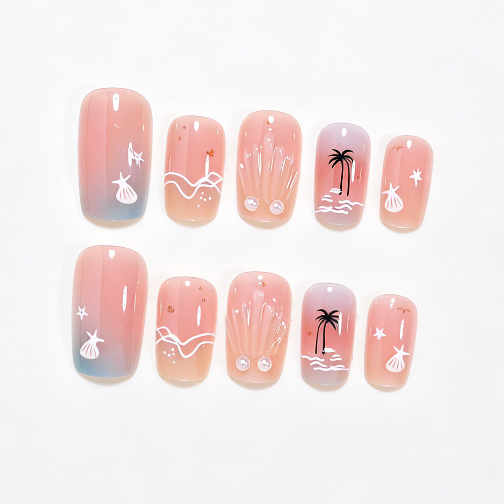 Strand-Themen Dekorative Nagelkunstset Brehn