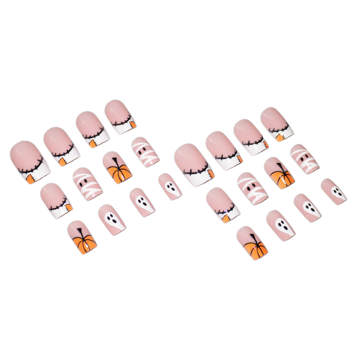 Halloween-Themen Press-On Nagelkunst Set Brehn
