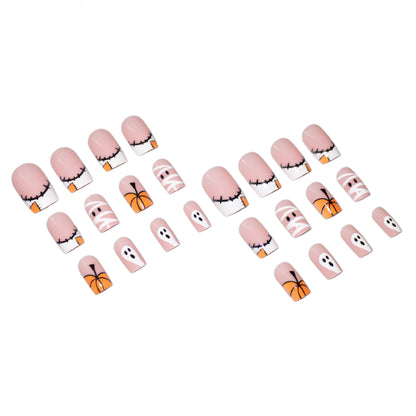 Halloween-Themen Press-On Nagelkunst Set Brehn