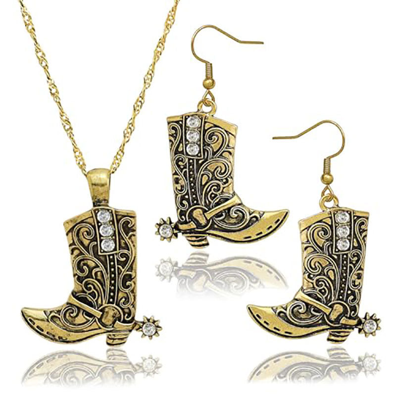 Cowboy Stiefel Schmuckset Brehn