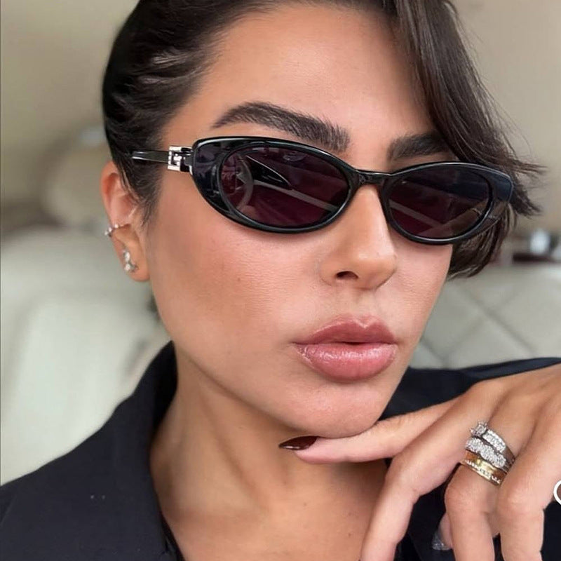 Damen Cat-Eye Sonnenbrille mit stilvollem Rahmen und luxuriösen Akzenten Brehn