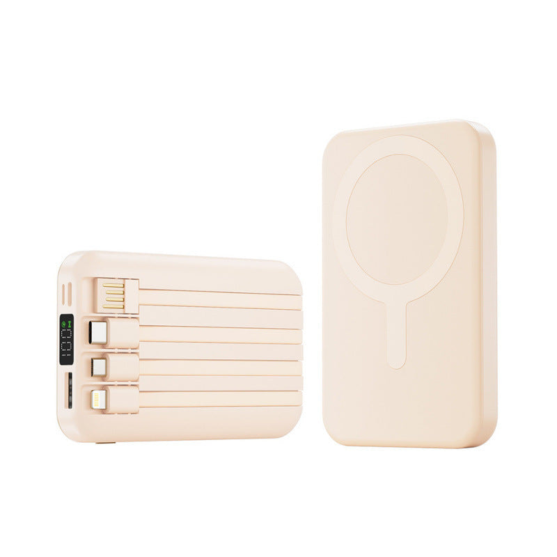 Tragbare Powerbank mit integriertem Kabellautsprecher und Schnellladefunktion Brehn