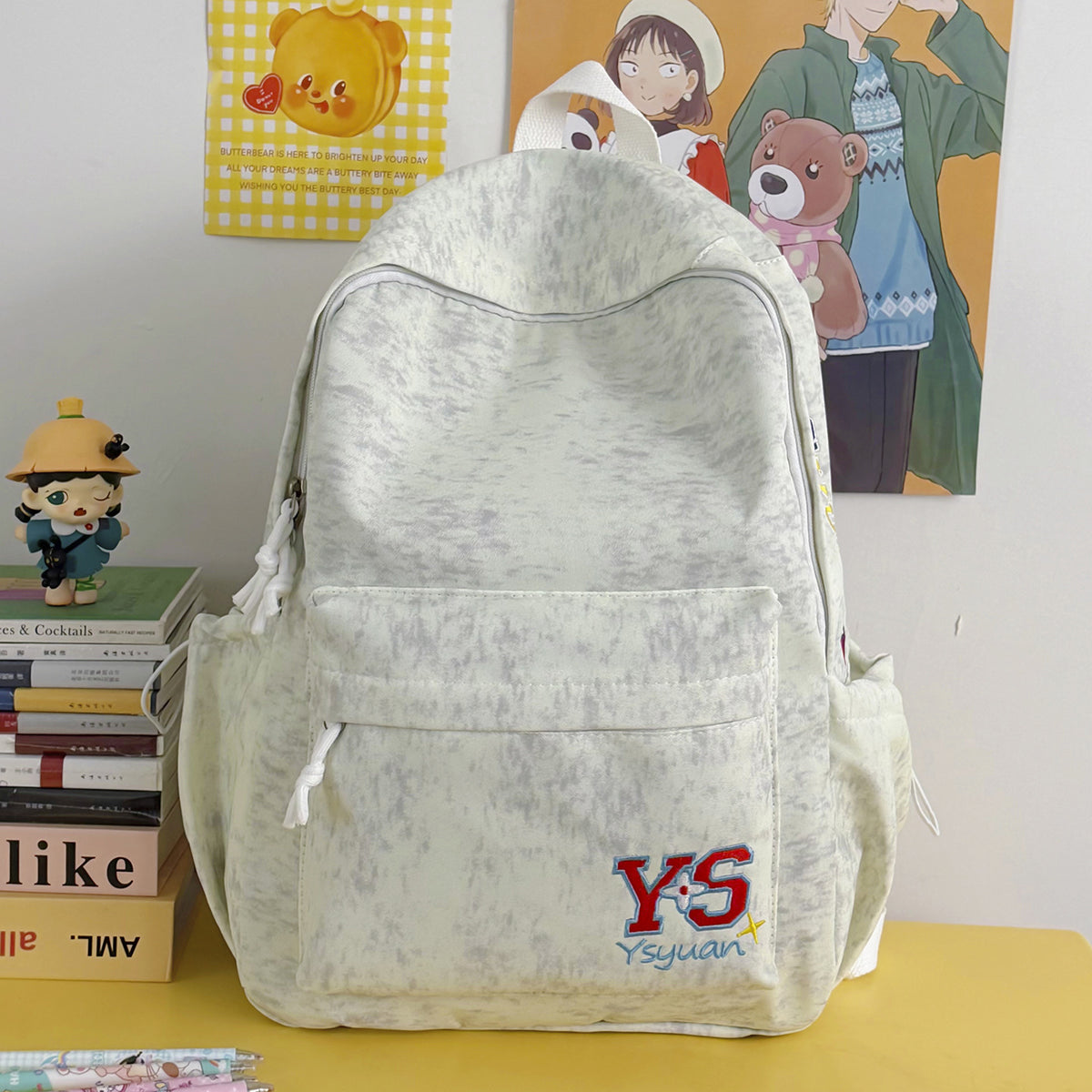 Stylischer Texturierter Laptop-Rucksack Brehn
