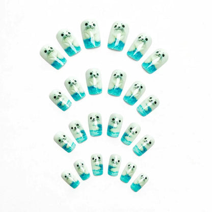 3D Seal-Themen-Nagelkunst Brehn