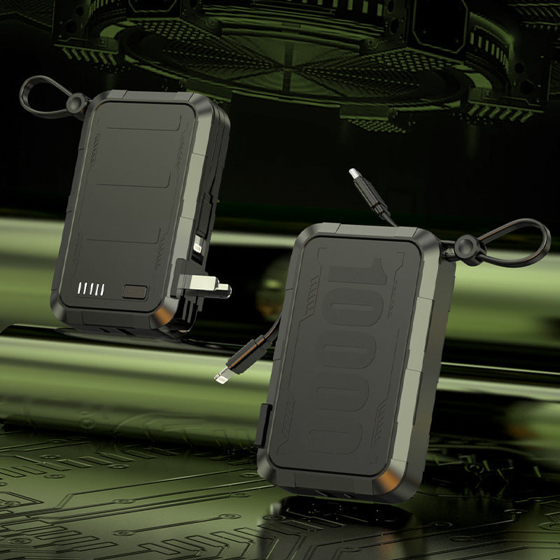 Tragbare Powerbank mit robustem Gehäuse und integrierter Schnellladefunktion Brehn