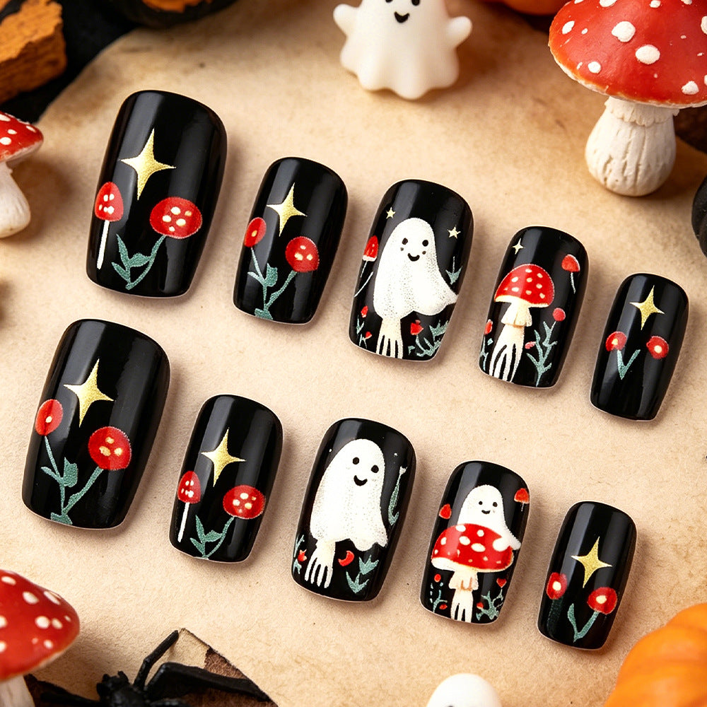 Verspieltes Halloween-Themen-Nagelkunst-Set Brehn