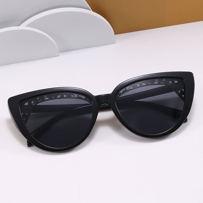 Damen glamouröse Katzenaugen Sonnenbrille Brehn