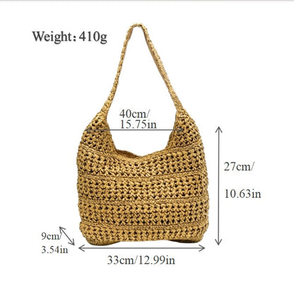 Handgefertigte Makramee Hobo-Tasche Brehn