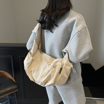 Lässige Kordelzug Hobo Schultertasche