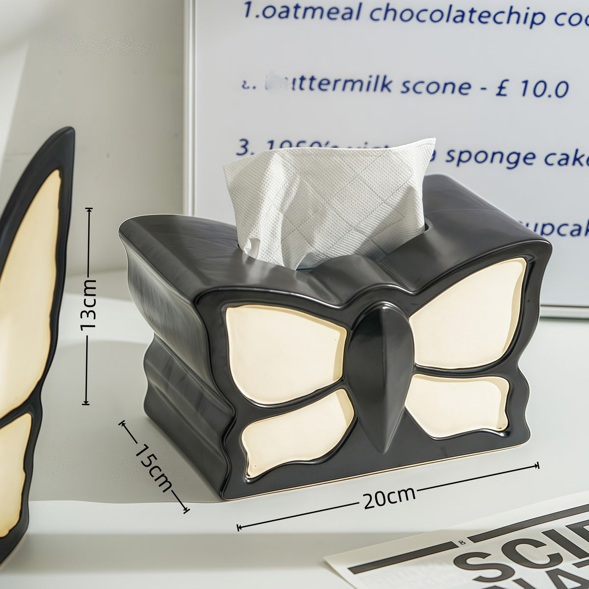 Dekorativer Schmetterling Taschentuchhalter für die Hausausstellung