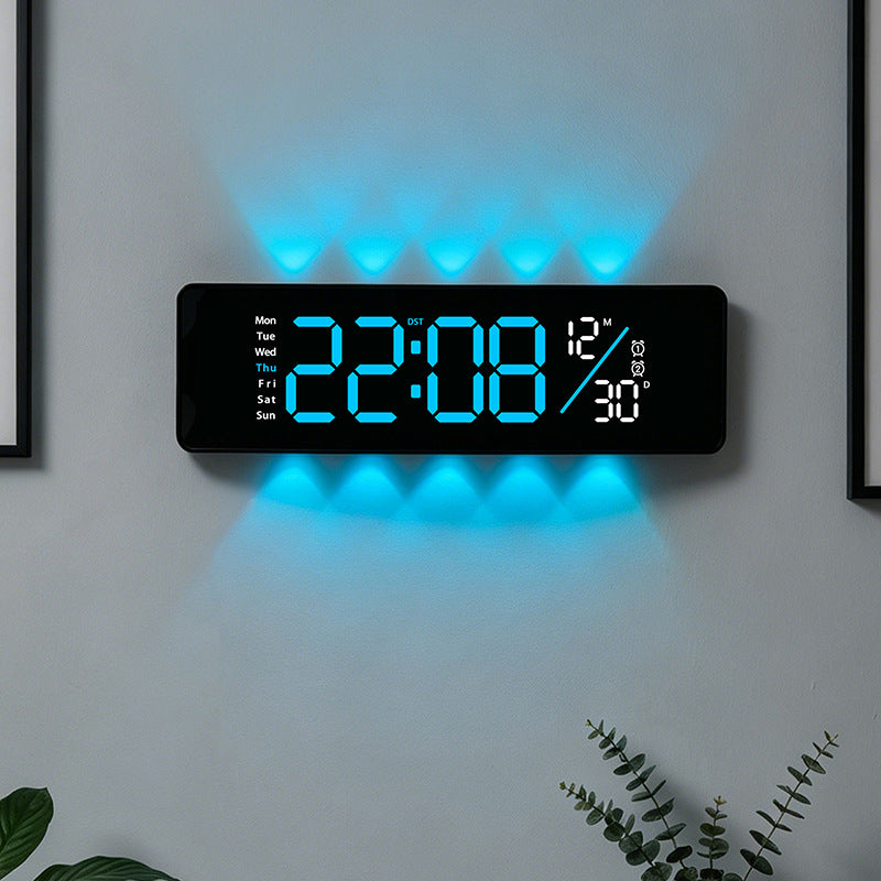 Digitaler Displaywecker mit Wochentagsanzeige und Temperatur Brehn
