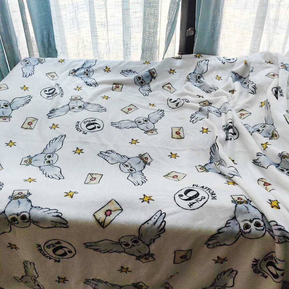 Gemütliche Eulen-themed Fleece-Decke