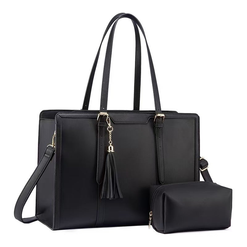Elegante und Geräumige Handtasche mit Abnehmbarem Kosmetiktäschchen Brehn