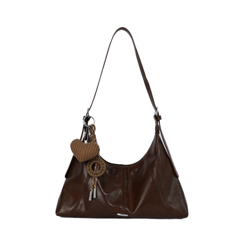 Luxuriöse weiche Leder Schultertasche Brehn