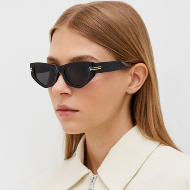Damen trendige Cat-Eye Sonnenbrille Brehn