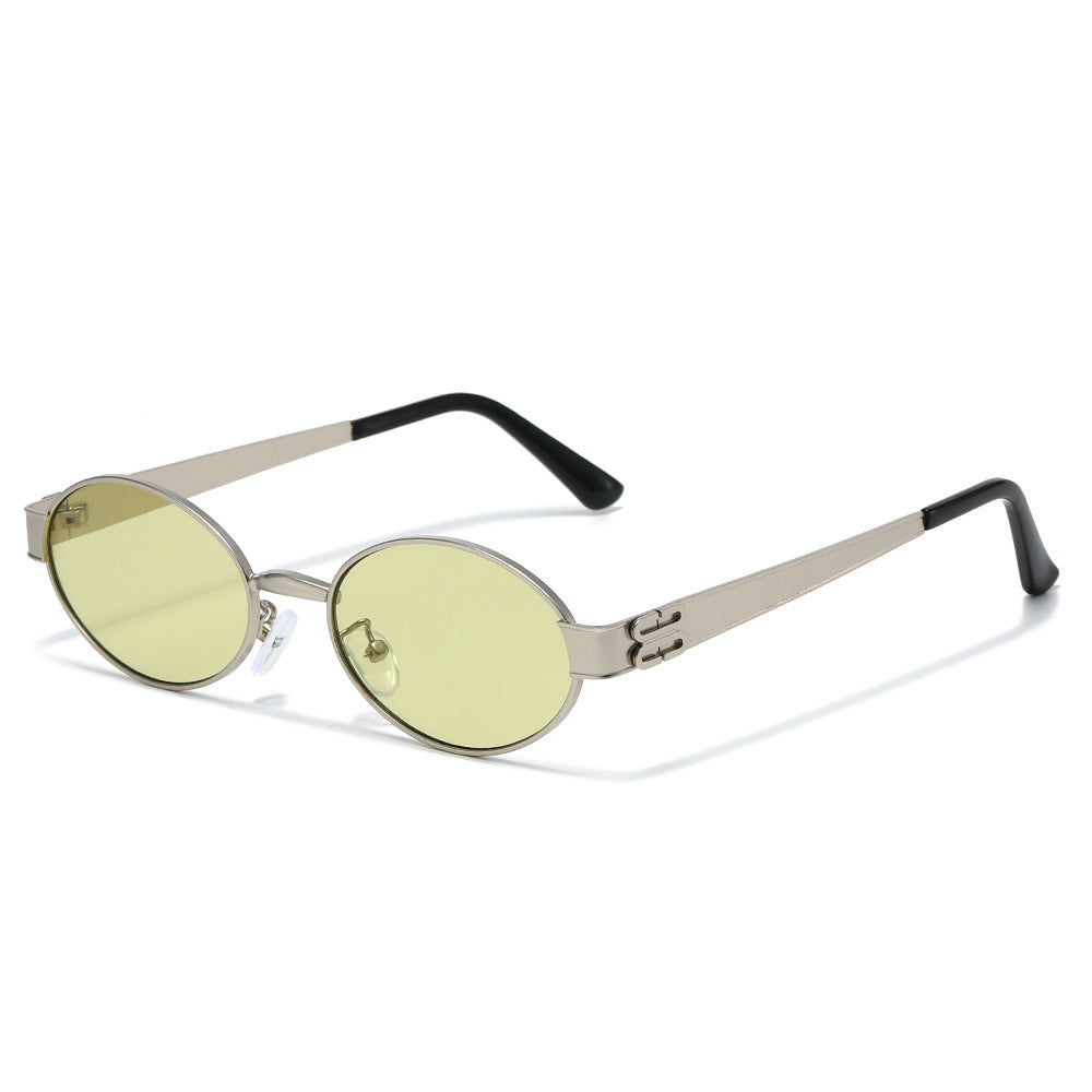 Vintage-inspirierte ovale Sonnenbrille Brehn