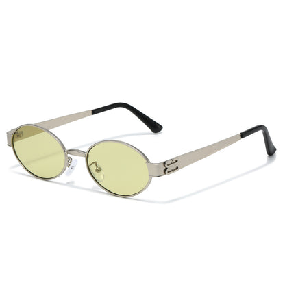 Vintage-inspirierte ovale Sonnenbrille Brehn